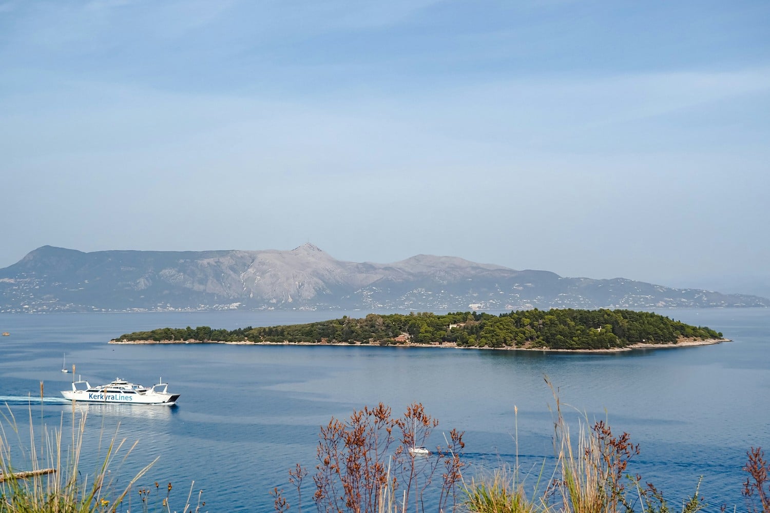 Vue panoramique de Corfou Town, la capitale de l'île, classée à l'UNESCO.