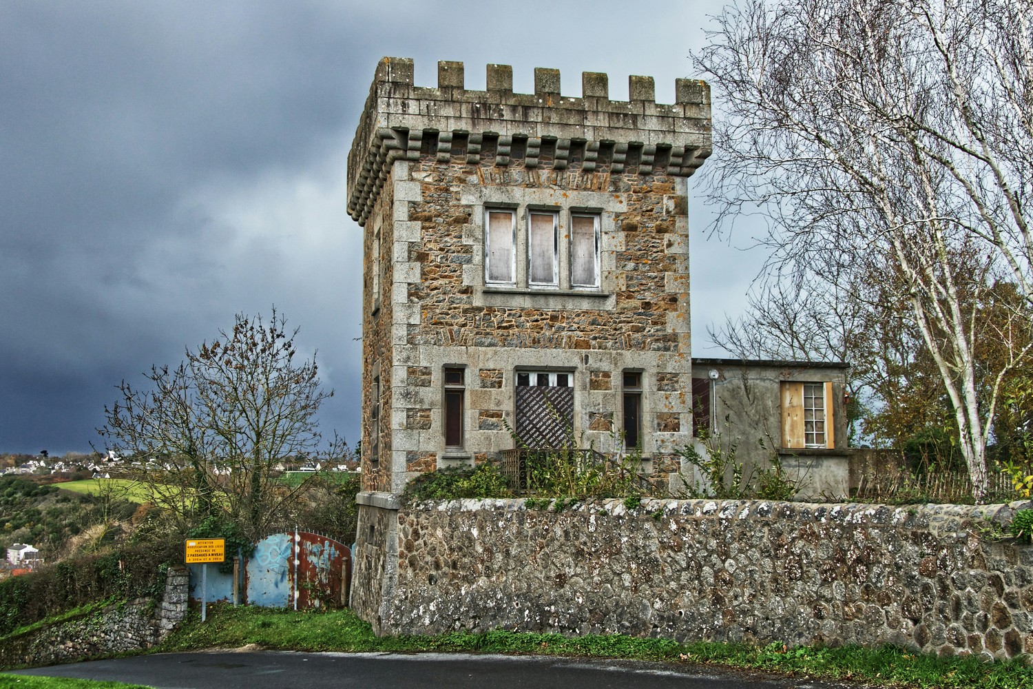 Détails architecturaux du château des Corvin