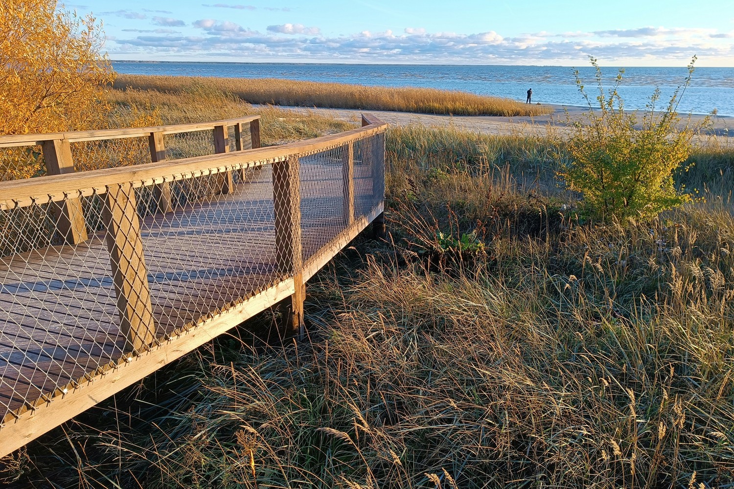 Plage de Pärnu en Estonie