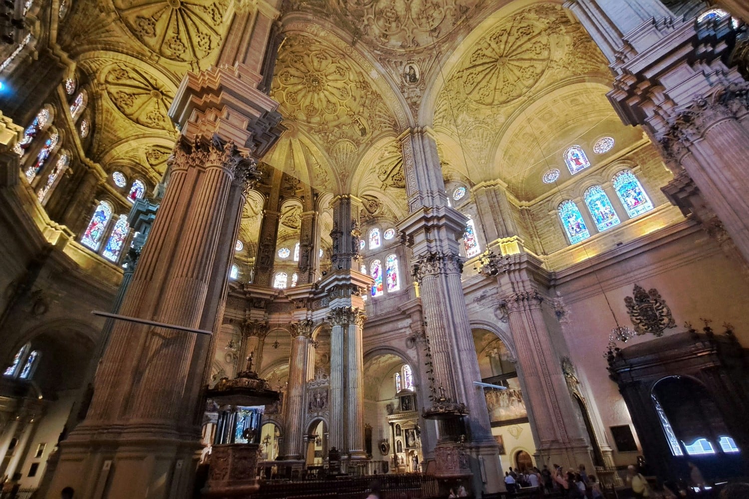 Façade de la Cathédrale de l'Incarnation de Malaga.