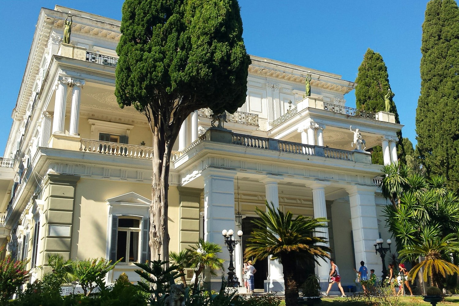 L'Achilleion, le palais de l'impératrice Sissi à Corfou.