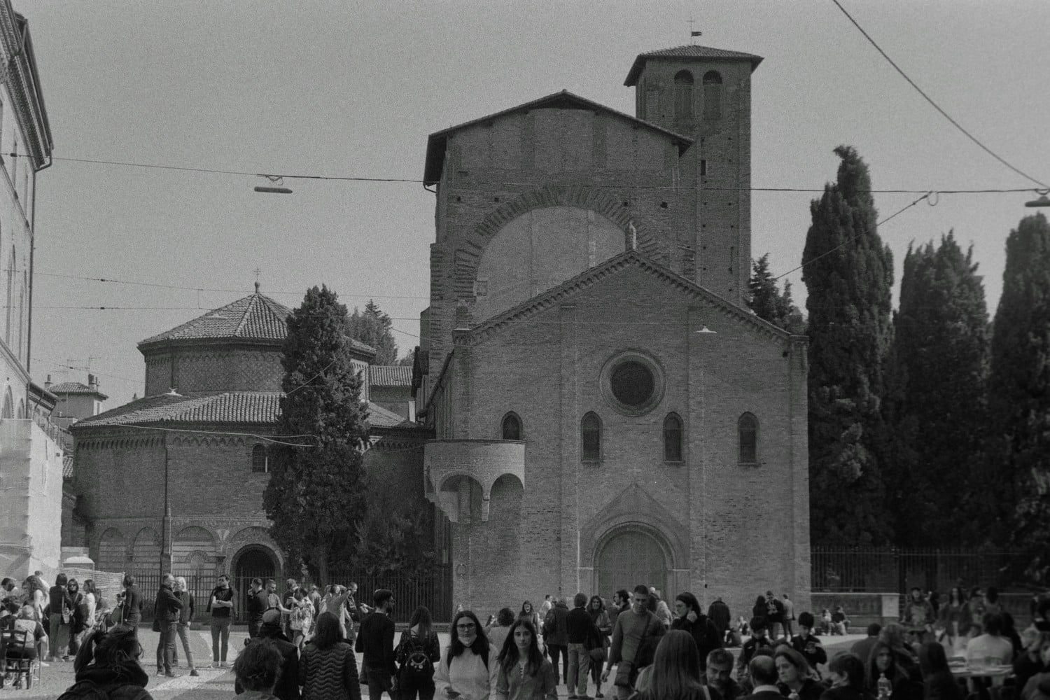 Vue de la Piazza Santo Stefano à Bologne