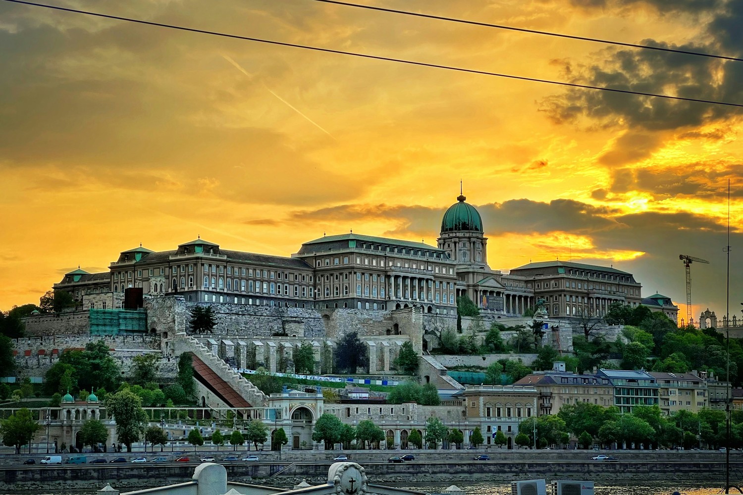 Vue générale de la colline de Buda à Budapest