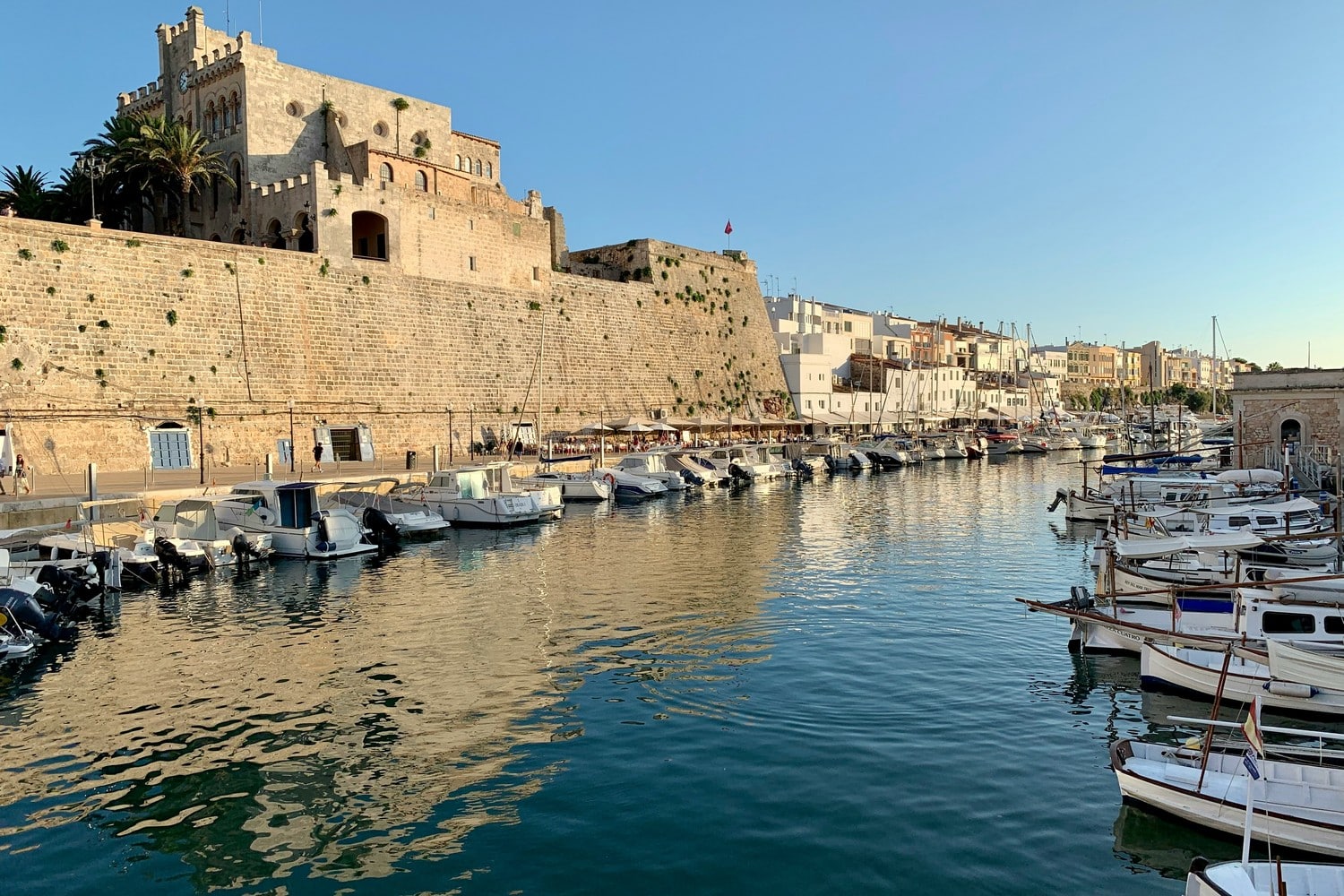 Vue panoramique de Ciutadella ou Mahón à Minorque