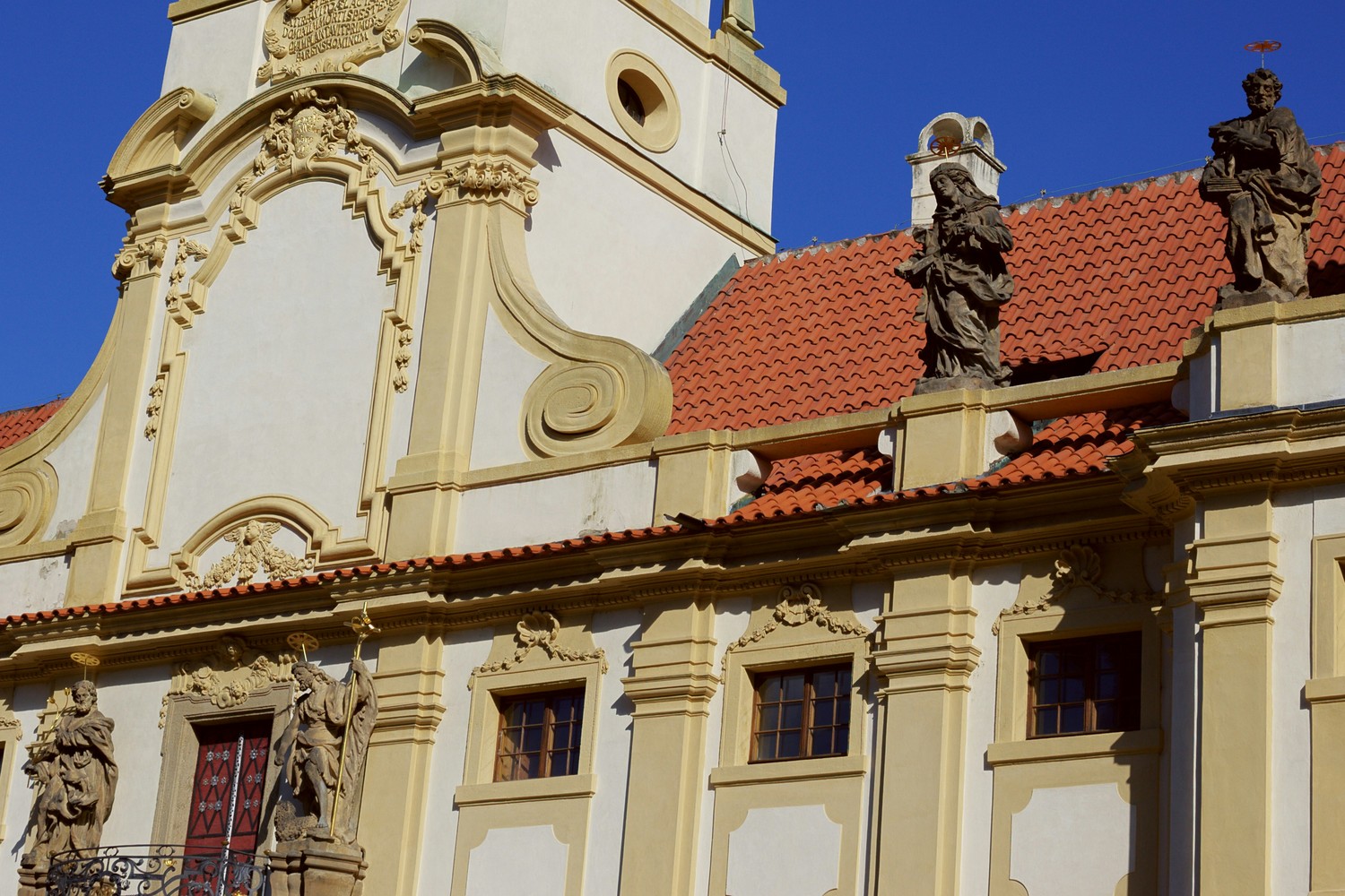 Vue du quartier du château de Prague