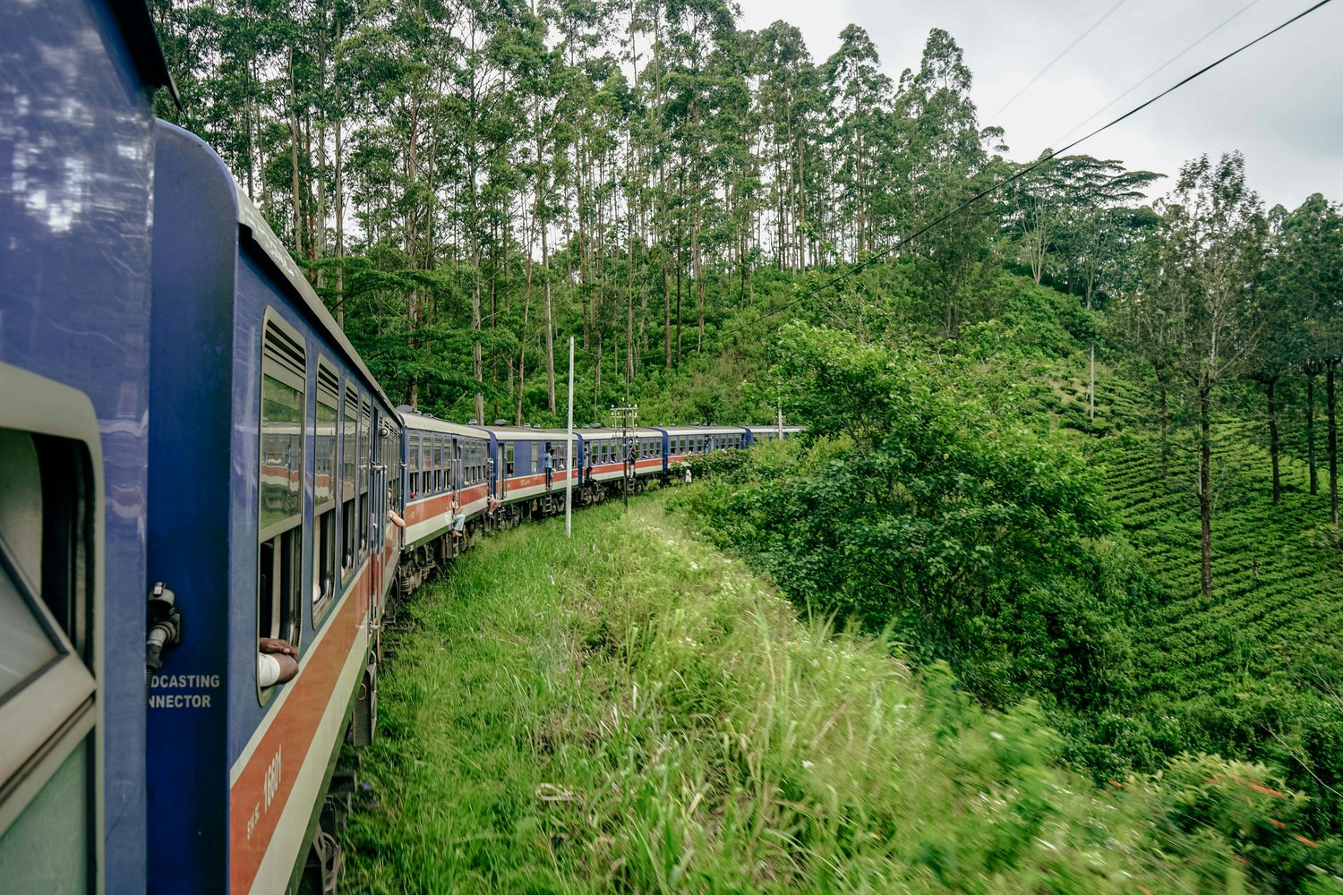 Train entre Kandy et Ella, Sri Lanka