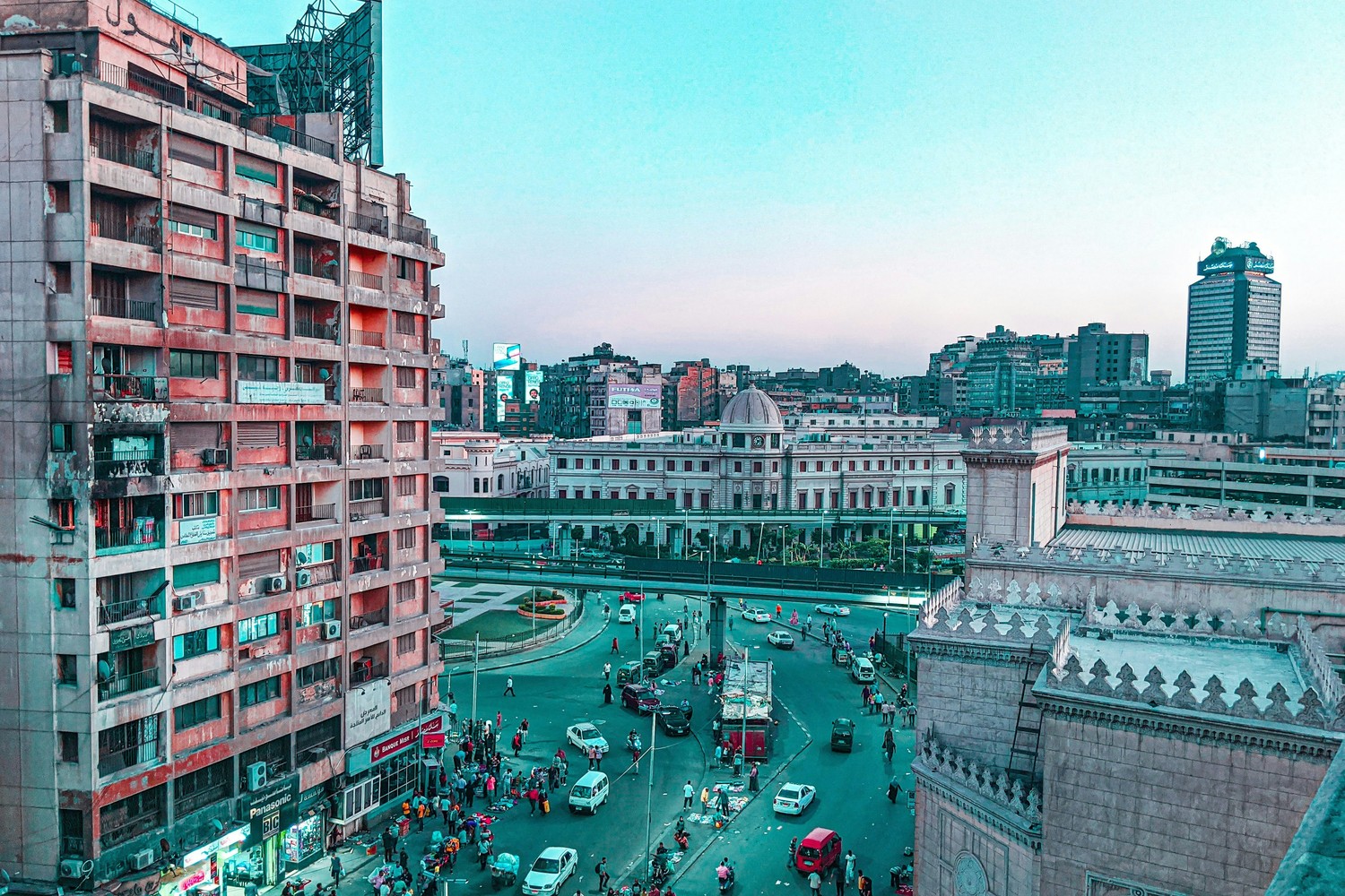 Vue panoramique de la ville du Caire en Égypte