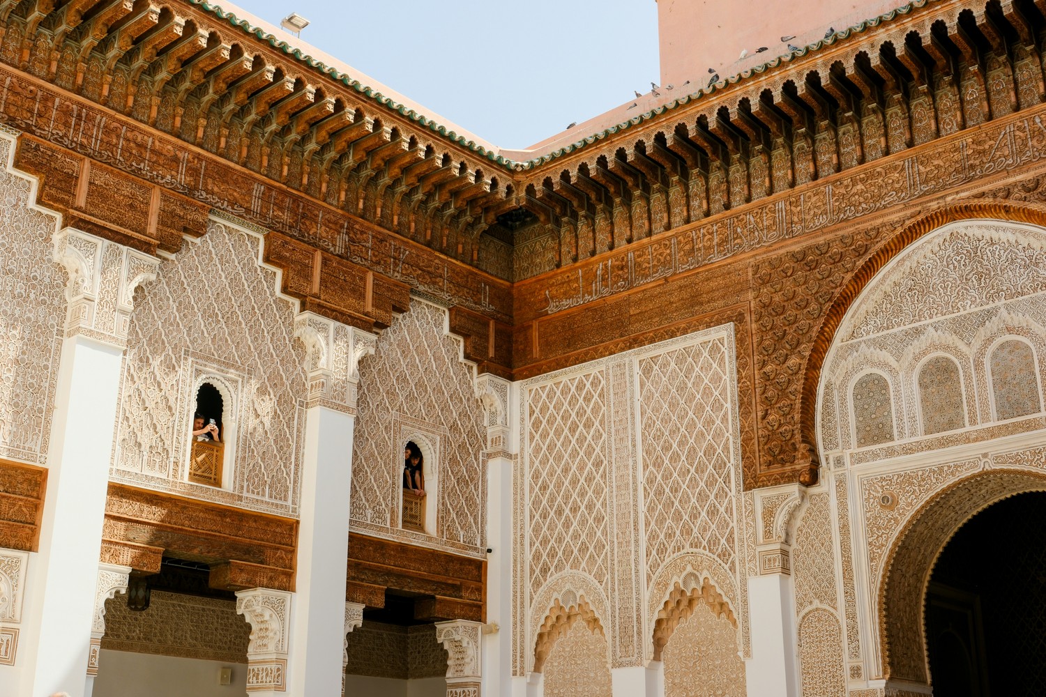 Architecture arabo-andalouse à Marrakech.