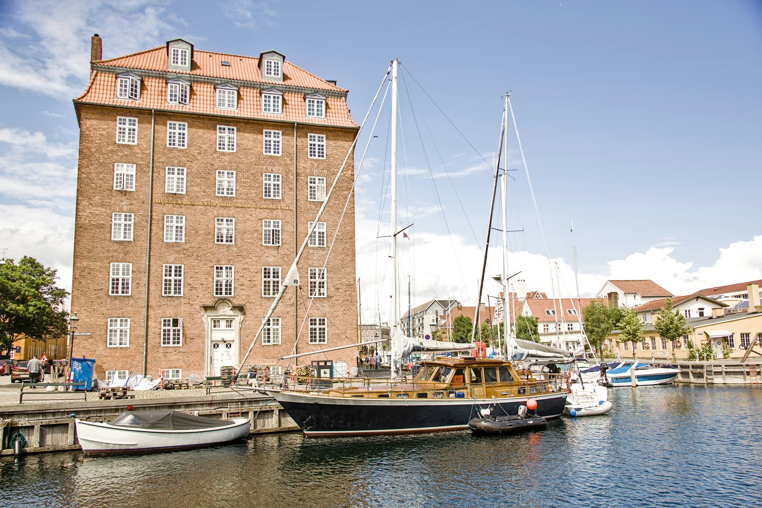 Vue panoramique de Christianshavn à Copenhague